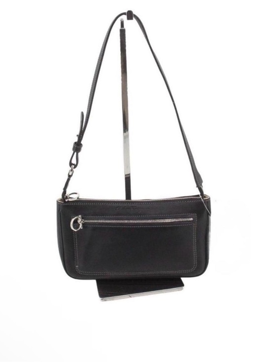 Salvatore Ferragamo Handbags - Salvatore Ferragamo Black Leather Adjustable Shoulder Bag - with COA